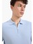 Slim Fit Dar Kesim Polo Yaka Kısa Kollu Fitilli Kaşkorse Yarım Fermuarlı Tişört D3948AX25SM 9