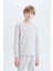 Erkek Çocuk Pijama Takımı Waffle Uzun Kollu Üst Beli Lastikli Uzun Alt D9977A825SP 11