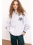 Coool Oversize Geniş Kalıp Kapüşonlu Baskılı Kalın Sweatshirt E1530AX24WN 10