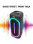 D63 2x8’’ 50 W Güçlü Bass Rgb Işıklı Kablosuz Mikrofonlu Bluetooth Hoparlör Speaker 3