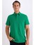 %100 Pamuk Regular Fit Polo Yaka Kısa Kollu Basic Düz Tişört E2348AX24AU 7