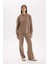 Relax Fit Kapüşonlu Basic Düz Sweatshirt E1995AX24WN 11