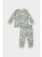 Erkek Bebek Pijama Takımı Safari Baskılı Uzun Kollu Üst Beli Lastikli Uzun Alt E0760A525SP 7