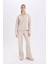 Regular Fit Yarım Fermuarlı Baskılı Sweatshirt E1850AX24WN 12