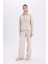 Regular Fit Yarım Fermuarlı Baskılı Sweatshirt E1850AX24WN 13