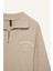 Regular Fit Yarım Fermuarlı Baskılı Sweatshirt E1850AX24WN 19