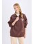 Coool Oversize Geniş Kalıp Basic Düz Sweatshirt E2433AX24WN 9