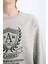 Erkek Çocuk Bisiklet Yaka Baskılı İçi Yumuşak Tüylü Sweatshirt D6223A824CW 14