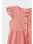Kız Bebek Basic Düz Kısa Kollu Flamlı Poplin Yazlık Elbise Z7402A225SM 7