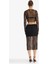 Slim Fit Dar Kesim Astarlı Midi Dantelli Etek E0465AX24AU 14