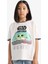 Kız Çocuk Star Wars-Mandalorian Relax Fit Bisiklet Yaka Ribana Kısa Kollu Tişört E0478A825SP 15