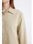 Relax Fit Basic Düz Poplin Uzun Kollu Gömlek Tunik D7341AX25SP 11