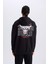 Fit NBA Chicago Bulls Boxy Fit Kapüşonlu Sırt Baskıllı Kalın Sweatshirt D6574AX25SP 17