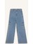 Kız Çocuk Wide Leg Kargo Geniş Bol Paça Jean Pantolon 15