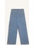 Kız Çocuk Wide Leg Kargo Geniş Bol Paça Jean Pantolon 17