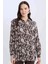 Loose Fit Desenli Uzun Kollu Gömlek Tunik T0609AZ25SP 9
