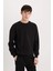 Boxy Fit Bisiklet Yaka Basic Düz Pike Sweatshirt E1519AX25SP 10