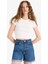 Mom Fit Yüksek Bel Paçası Katlamalı Fit Jean Şort E0924AX25SM 12