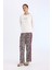Pijama Takımı Regular Fit Uzun Kollu Baskılı Üst Leopar Desenli Uzun Alt-Fall in Love E2352AX24WN 9