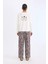 Pijama Takımı Regular Fit Uzun Kollu Baskılı Üst Leopar Desenli Uzun Alt-Fall in Love E2352AX24WN 14