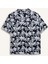 Erkek Çocuk Oversize Geniş Kalıp Polo Yaka Desenli Kısa Kollu Gömlek E2969A825SM 18