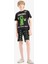 Erkek Çocuk Minecraft Pijama Takımı Kısa Kollu Üst Beli Lastikli Şort 6