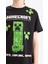 Erkek Çocuk Minecraft Pijama Takımı Kısa Kollu Üst Beli Lastikli Şort 10