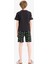 Erkek Çocuk Minecraft Pijama Takımı Kısa Kollu Üst Beli Lastikli Şort 13