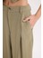 Wide Leg Piliseli Klasik Kumaş Pantolon Yüksek Bel Geniş Paça Basic Düz Tensel Çift Cepli D4564AX24AU 16
