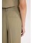 Wide Leg Piliseli Klasik Kumaş Pantolon Yüksek Bel Geniş Paça Basic Düz Tensel Çift Cepli D4564AX24AU 17
