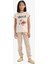 Kız Çocuk Pijama Takımı Baskılı Kısa Kollu Üst Desenli Alt E2222A825SP 9