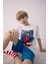 Erkek Çocuk Marvel Spiderman Pijama Takımı Kısa Kollu Üst Şort E0343A825SM 7