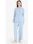 Relax Fit Basic Düz Keten Karışımlı Uzun Kollu Tesettür Gömlek Tunik D9702AX25SM 8
