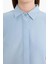 Relax Fit Basic Düz Keten Karışımlı Uzun Kollu Tesettür Gömlek Tunik D9702AX25SM 11
