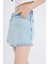 Yüksek Bel Jean Şort Etek 12