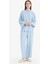 Harem Keten Karışımlı Geniş Paça Pantolon D9732AX25SM 11
