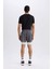 Fit Slim Fit Dar Kesim Sporcu Taytlı Şort E2760AX25SM 17