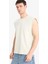 %100 Pamuk Boxy Fit Bisiklet Yaka Baskılı Atlet C5040AX25HS 12