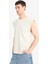%100 Pamuk Boxy Fit Bisiklet Yaka Baskılı Atlet C5040AX25HS 13