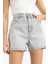 Mom Fit Yüksek Bel Kısa Paça Jean Şort E0528AX25SM 15