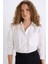 Oversize Geniş Kalıp Tek Cepli Poplin Uzun Kollu Gömlek D9174AX24AU 10