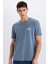 %100 Pamuk Regular Fit Bisiklet Yaka Baskılı Kısa Kollu Tişört C2080AX25SM 7