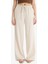 Wide Leg Çift Cepli Beli Lastikli Standart Boy Keten Karışımlı Pantolon E1981AX25SM 10