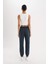 Fit Standart Fit Sporcu Jogger İnce Eşofman Altı Beli Bağcıklı Cepli Baskılı D7138AX25SP 16