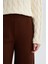 Relax Fit Triko Pantolon Geniş Bol Paça Basic Düz Beli Lastikli E2940AX24WN 9