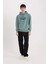 Boxy Fit Kapüşonlu Baskılı Sweatshirt E3207AX24WN 8