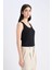 Slim Fit Dar Kesim Basic Düz Bisiklet Yaka Siyah Atlet I1059AZ25SM 10