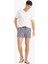 Çizgili File Astarlı Kısa Boy Deniz Şortu E0950AX25HS 8