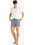 Çizgili File Astarlı Kısa Boy Deniz Şortu E0950AX25HS 10