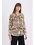 Regular Fit Leopar Desenli Uzun Kollu Gömlek I8266AZ25SP 14